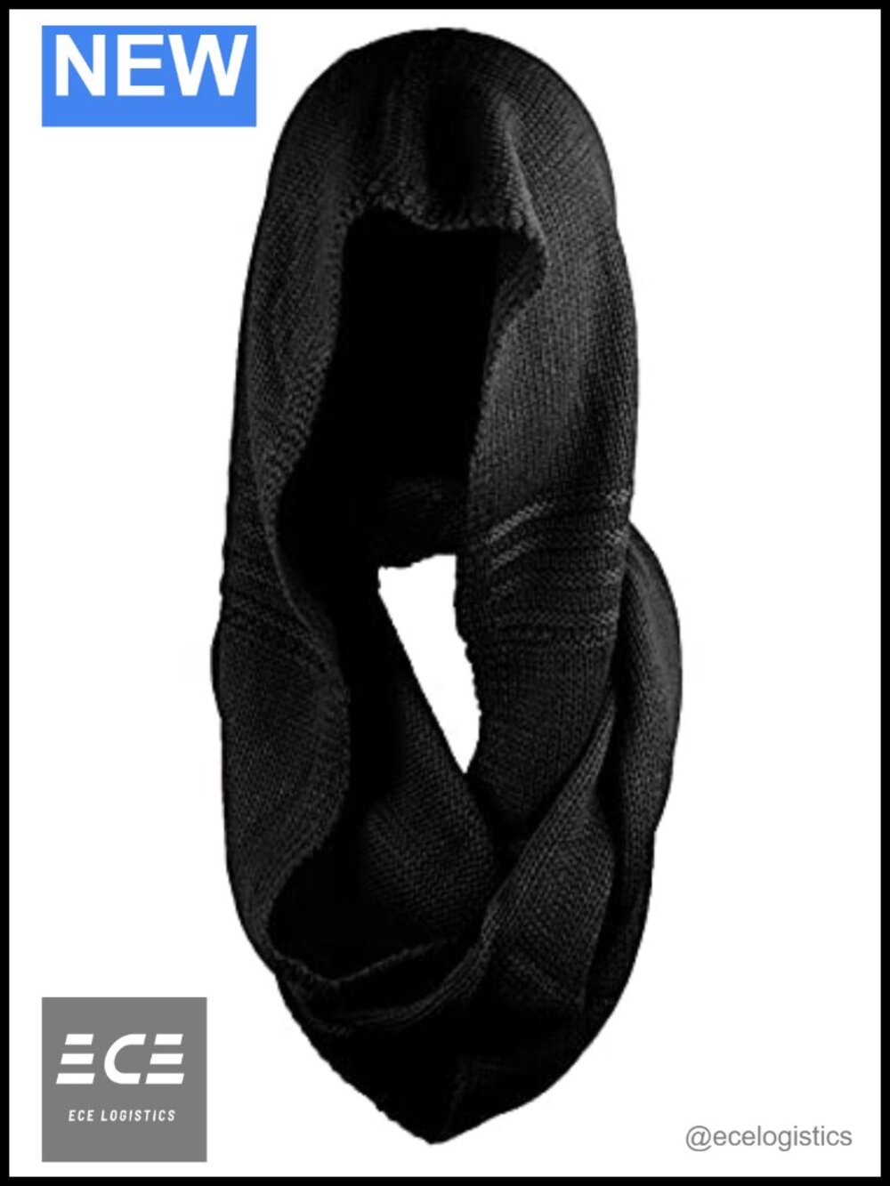 Soft Knit Infinity Scarf Beanie Hoodie Pullover Winter Wrap